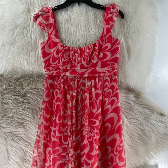 Milly of New York Dresses & Skirts - Milly of New York Women's Size 4 Pink Whimsical Sun Dress Sleeveless 100% Silk